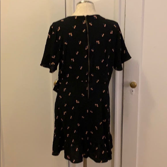 COPY - Xhilaration XXL Faux wrap Dress Black w Cherries - Picture 3 of 6